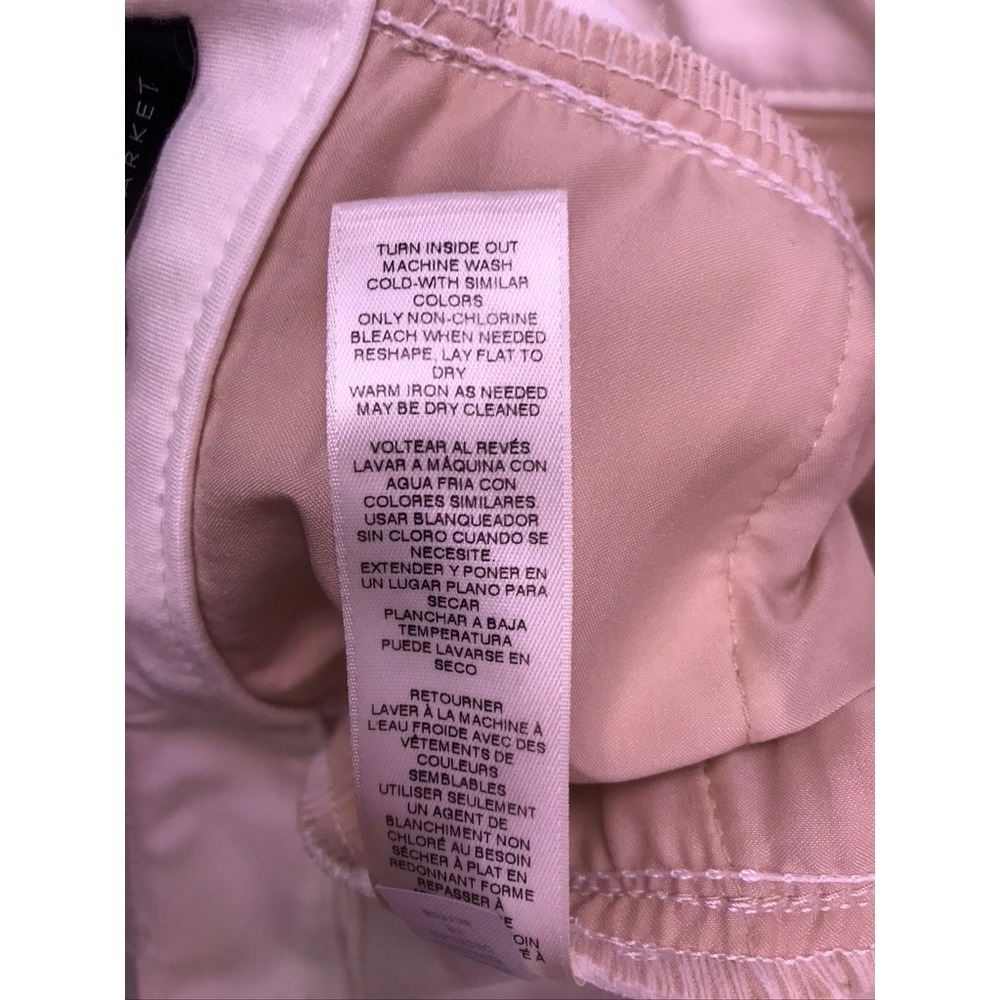 WHBM Skinny Ankle Pants Womens 4 White Zipper Pockets Stretch - Picture 10 of 14